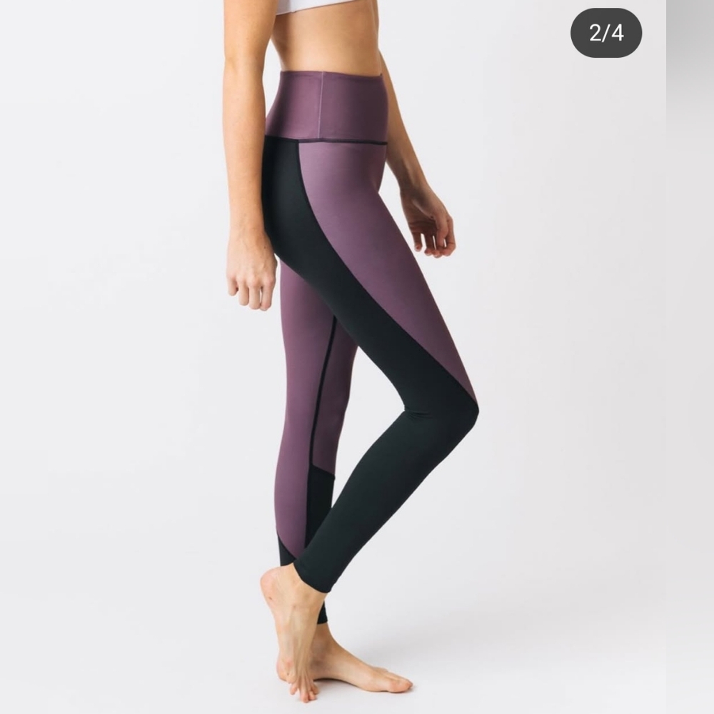 ZYIA Purple and Black Women's Leggings
